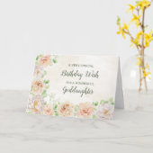 Pastel Flowers Godfather Verjaardag Kaart (Gele Bloem)