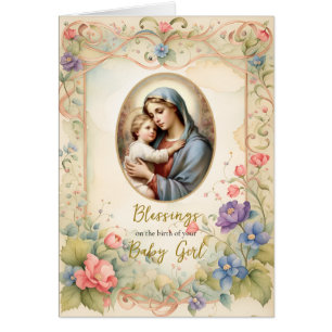 Pastel Flowers Gold Lijst Gefeliciteerd Nieuwe Bab