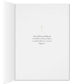 Pastel Flowers Gold Lijst Gefeliciteerd Nieuwe Bab (Binnen (Rechts))