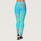 Pastel Flowers Leggings (Achterkant)