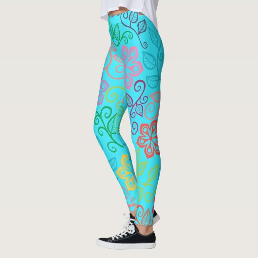 Pastel Flowers Leggings (Links)