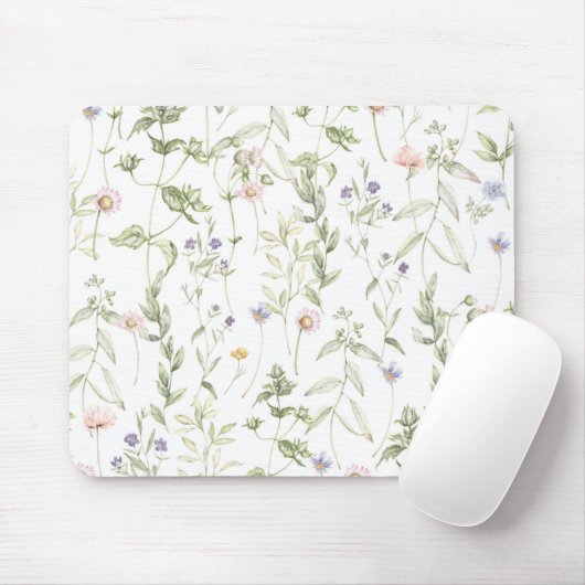 Pastel  Flowers Muismat (Met muis)