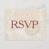 Pastel Flowers RSVP Uitnodiging Briefkaart (Voorkant)