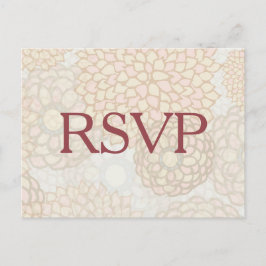 Pastel Flowers RSVP Uitnodiging Briefkaart
