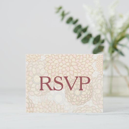 Pastel Flowers RSVP Uitnodiging Briefkaart