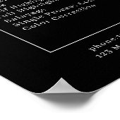 Pastel Flowers Salon Prijslijst Poster (Hoek)