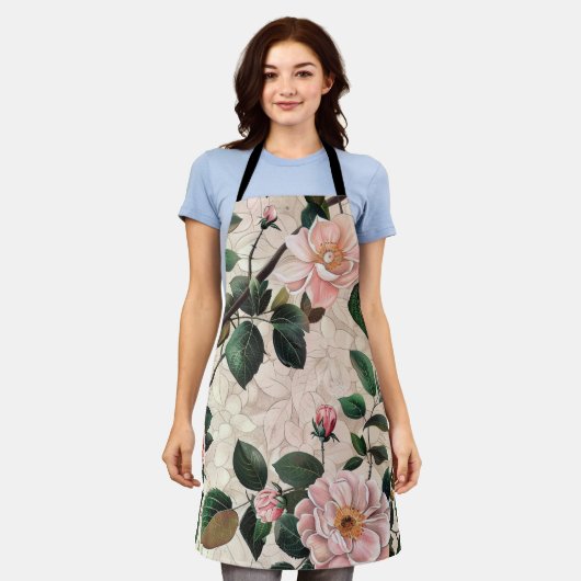 Pastel Flowers Schort (Gedragen)