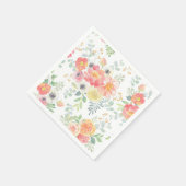 Pastel Flowers Servetten (Hoek)