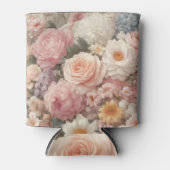 Pastel Flowers Shabby Chic Roos Bloemen Blikjeskoeler (Voorkant)