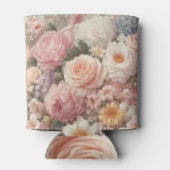 Pastel Flowers Shabby Chic Roos Bloemen Blikjeskoeler (Achterkant)