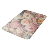Pastel Flowers Shabby Chic Roos Bloemmotief Badmat (Gekanteld)