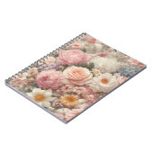 Pastel Flowers Shabby Chic Roos Bloemmotief Notitieboek (Linkerzijde)