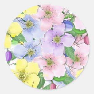 Pastel Flowers - Sticker