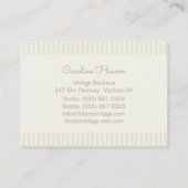 Pastel Flowers Visitekaartje met Gold Effect (Achterkant)