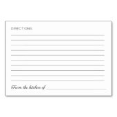 Pastel Flowers Vrijgezellenfeest Recept Kaarten (Achterkant)