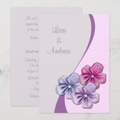 Pastel Flowers Weddenschap Kaart (Voorkant / Achterkant)