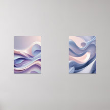 Pastel Flowing Layers – Abstracte kunst voor Calm 