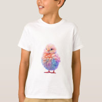 Pastel Fluffy Regenboog Kuiken Kinderen