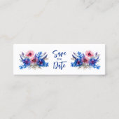 Pastel fluistert Meadow Bladwijzer Bewaar de datum Contactkaartje (Voorkant)
