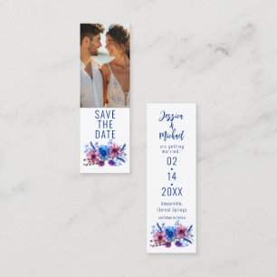 Pastel fluistert Meadow Bladwijzer Bewaar de datum Contactkaartje