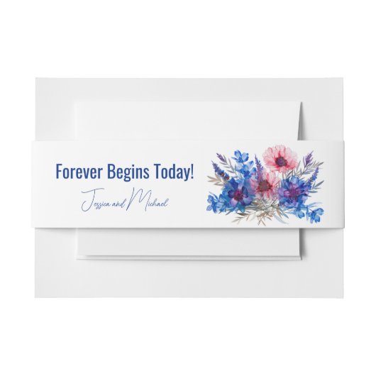 Pastel fluistert Meadow Uitnodigingen Wikkel (Voorkant Voorbeeld)