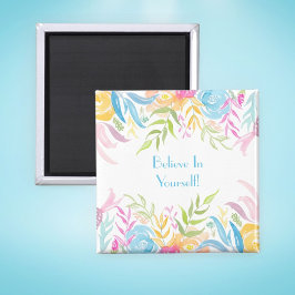 Pastel Foliage Beleef jezelf! Magneet