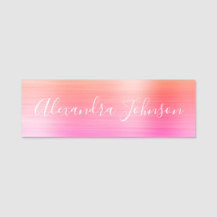 Pastel Folie Modern Professional Naamplaatje
