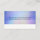 Pastel Folie uitvloeien Textuur Visitekaartje (Achterkant)