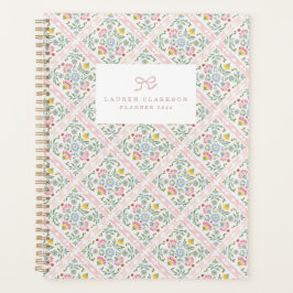 Pastel Folk Bloemendecor Planner Hoes Patroon