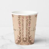Pastel Font Dusty Glam Roos Gold Quinceanera Papieren Bekers (Rechts)