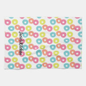 Pastel Foodie Ontbijtgranen Drijvende Lussen Moder Theedoek (Horizontaal)