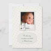 pastel foto doopuitnodigingen kaart (Voorkant)