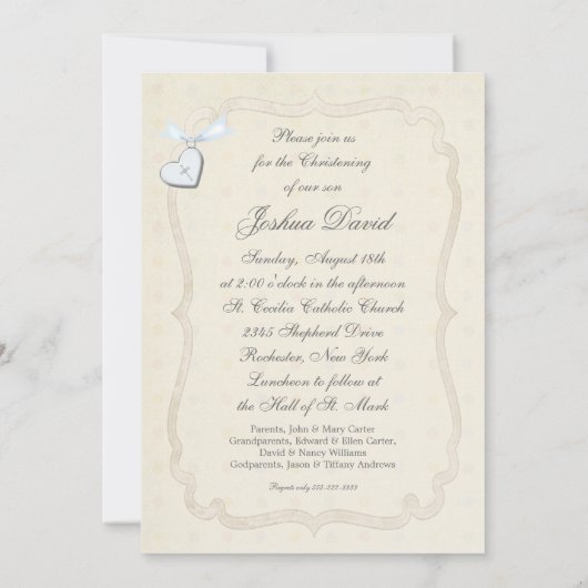  pastel foto doopuitnodigingen kaart (Achterkant)