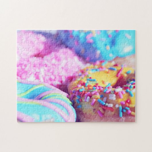 Pastel Fotografie donut Complex Jigzaag Puzzle Legpuzzel (Horizontaal)
