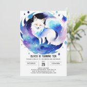 Pastel Fox In De Bossen Verjaardag Kaart (Staand voorkant)