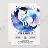 Pastel Fox In De Bossen Verjaardag Kaart (Voorkant / Achterkant)