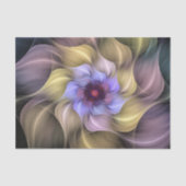 Pastel Fractal Flower Swirling Petals Tissuepapier