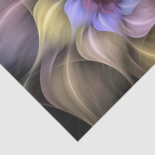 Pastel Fractal Flower Swirling Petals Tissuepapier (Detail)