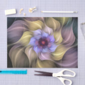 Pastel Fractal Flower Swirling Petals Tissuepapier (Craft)
