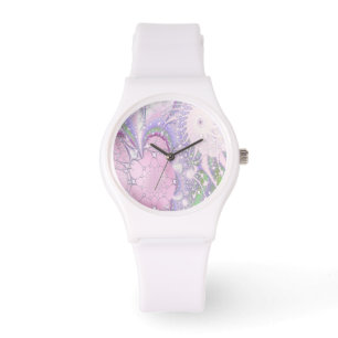 Pastel Fractal Horloge