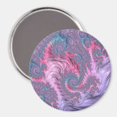 Pastel Fractal Magneet (Voorkant / Achterkant)