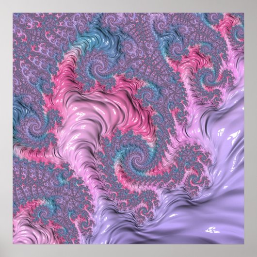 Pastel Fractal Poster (Voorkant)