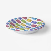 Pastel Frans Macaron Koekje Gebak Bruidsdiner Papieren Kommen (Gebogen)