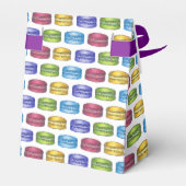 Pastel Frans Macaron Koekjes Gebak Bruidsfeest Bedankdoosjes (Achterkant)