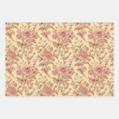 Pastel Frans Toile Inpakpapier Vel (Voorkant 2)