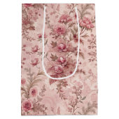 Pastel Frans Toile Medium Cadeauzakje (Achterkant)