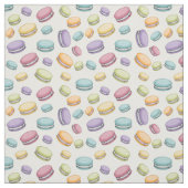 Pastel Franse Macaron Cookie Patroon Stof (Swatch)