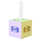 Pastel French Bakery Macaron Cookies Pastry Decoratie (Voorkant hoekig)