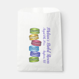 Pastel French Macaron Cookie Stack Vrijgezellenfee Bedankzakje