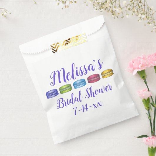Pastel French Macaron Cookie Vrijgezellenfeest Bedankzakje (Gezegeld)